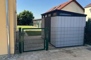 Ruhe mit Blick über Felder: Exklusives wohngesundes Plusenergie-Doppelhaus, S-Bahn fußläufig – An der Vogelweide 66, 4178 Burghausen-Rückmarsdorf, Leipzig – Vorschaubild 5