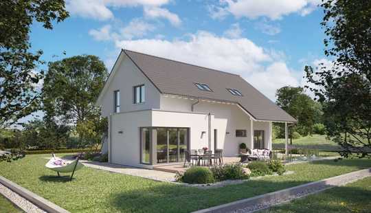 Bild von Traumhaus mit Grundstück und wer will, der packt mit an und spart viel Geld.