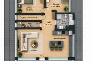 Tolle, moderne Dachgeschosswohnung – beste Aussicht und viel Ruhe – 66871 Konken – Vorschaubild 18