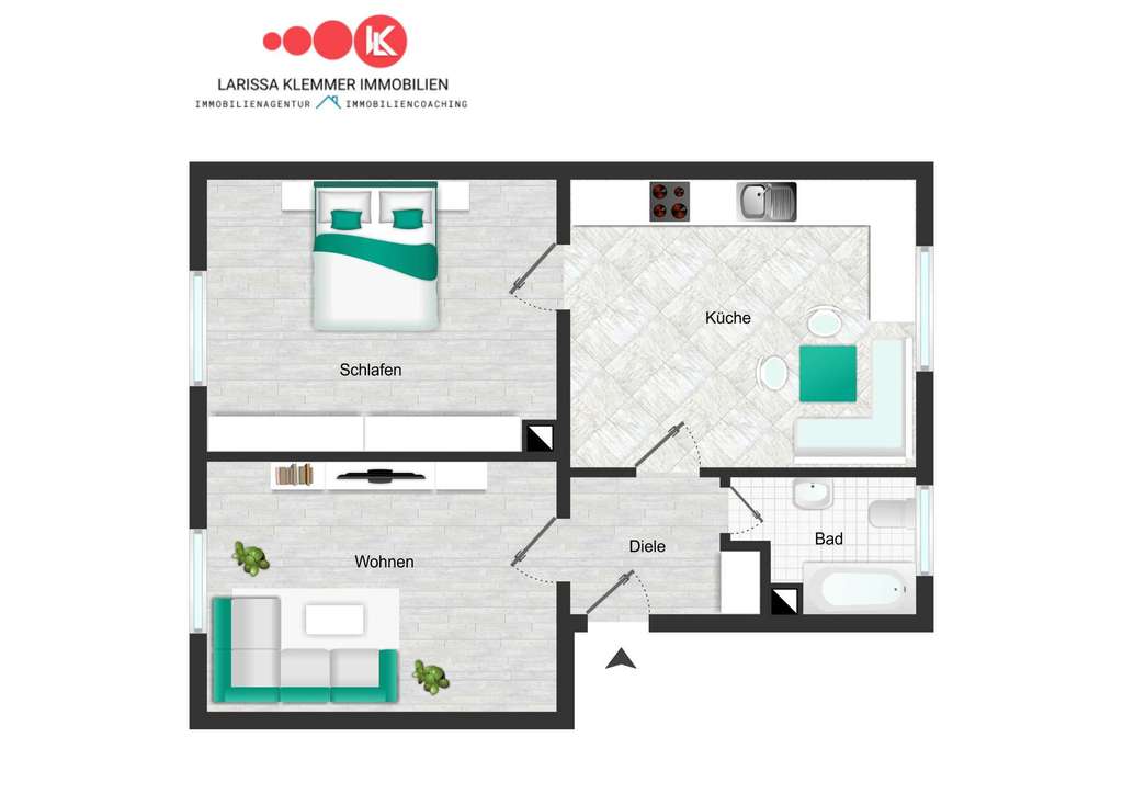 Immobilie in Hamm - langfristig vermietet:2-Zimmerwohnung in Hamm - Bild 2