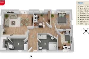 Neuwertiger Bungalow in ruhiger Feldrandlage – Wohnen im Einklang mit der Natur – Die vollständige Adresse der Immobilie erhältst du vom Anbieter., 23881 Niendorf/Stecknitz – Vorschaubild 13