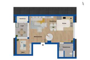 Bezugsfreie 2-Zimmer-Maisonettewohnung in Bestlage von Fürth – Die vollständige Adresse der Immobilie erhältst du vom Anbieter., 90762 Stadtpark, Stadtgrenze, Fürth – Vorschaubild 10