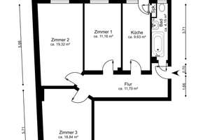 Hannover List: Wohnung im 1.OG, mit Stellplatz im Hof – Die vollständige Adresse der Immobilie erhältst du vom Anbieter., 30161 List, Hannover – Vorschaubild 13