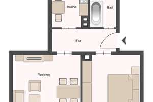 Kapitalanlage - 2-Zimmer- Eigentumswohnung zentral im westlichen Ringgebiet – Die vollständige Adresse der Immobilie erhältst du vom Anbieter., 38118 Westliches Ringgebiet, Braunschweig – Vorschaubild 4