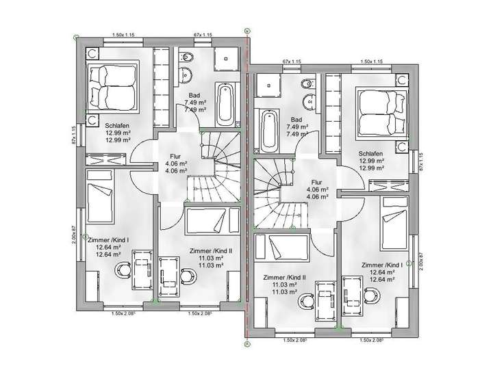 Doppelhaushälfte Nr. 8(links)