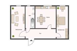 2 Zimmer mit Balkon zum Wohlfühlen | EBK auf Wunsch – Bernsdorfer Str. 183, 9126 Bernsdorf, Chemnitz – Vorschaubild 8