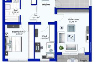 In den Wolken von Bottrop-Grafenwald - Großzügige 3-Zimmer Wohnung mit Balkon  – Die vollständige Adresse der Immobilie erhältst du vom Anbieter., 46244 Grafenwald, Bottrop – Vorschaubild 28