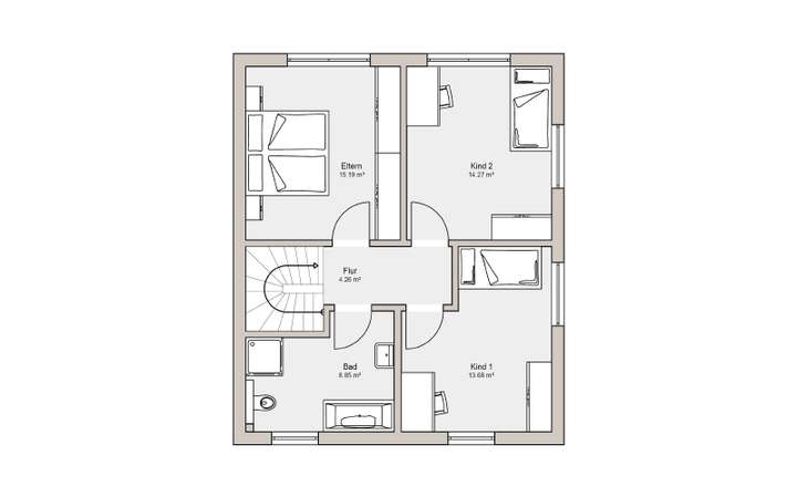 Grundriss Obergeschoss