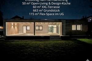 Erstbezug nach High-End Sanierung: Schlüsselfertiger Design-Bungalow mit Open-Living & großem Garten
