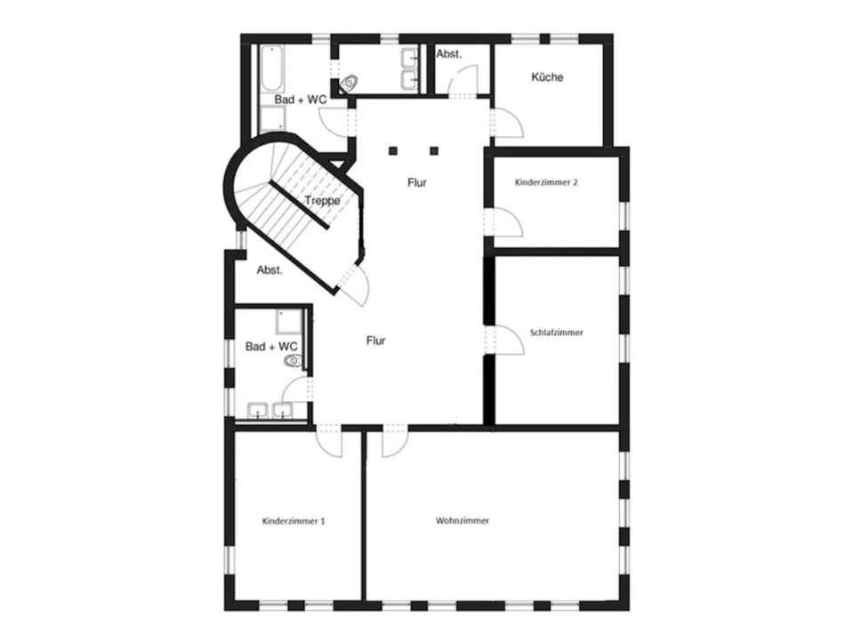 Grundriss aktuell 1. OG