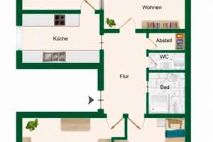 4 Zimmer Wohnung Balkon Garten  – Die vollständige Adresse der Immobilie erhältst du vom Anbieter., 53225 Beuel-Mitte, Bonn – Vorschaubild 5