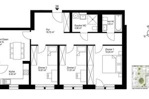 4-Zimmer-Wohnung – barrierefrei erreichbar – 79115 Haslach-Gartenstadt, Freiburg im Breisgau – Vorschaubild 7