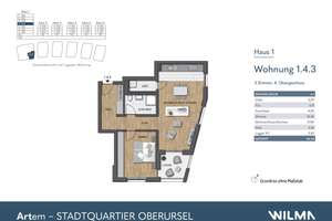 Bezaubernde Wohnung mit Skyline-Blick nach Frankfurt! (ETW 1.4.3) – Nassauer Straße 1, 61440 Oberursel (Taunus) – Vorschaubild 3