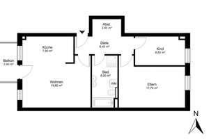 Helle 3-Zimmer-Wohnung mit Balkon, Garage & Garten-Blick in München Moosach – Dachauer Straße 354A, 80993 Alt-Moosach, München – Vorschaubild 15