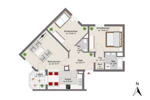 Bezugsfreie 3-Zimmer-Wohnung ohne Aufzug! – Die vollständige Adresse der Immobilie erhältst du vom Anbieter., 81243 Aubing-Süd, München – Vorschaubild 14