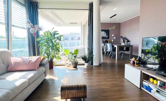 sehr gut gepflegte und moderne 3-Zimmer-Wohnung mit Rheinblick in Ludwigshafen Süd