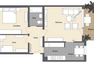 Hochparterre-Wohnung mit sonnigem Balkon und praktischer Aufteilung – Neu-Ulm (Kreis) – Vorschaubild 16