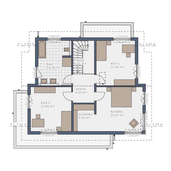 Grundriss Obergeschoss