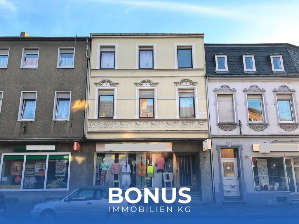 Solides vermietetes WGH mit 2-3 Wohnungen + Ladenlokal * WNFl. ca. 234 m² * ca. 13,5-fache JNM *