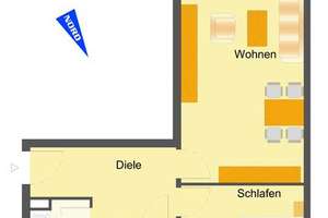 gut aufgeteilte 2-Zimmer-Wohnung im 1. OG- Reislingen S/W – V.-Droste-Hülshoff-Str. 43, 38446 Reislingen, Wolfsburg – Vorschaubild 2