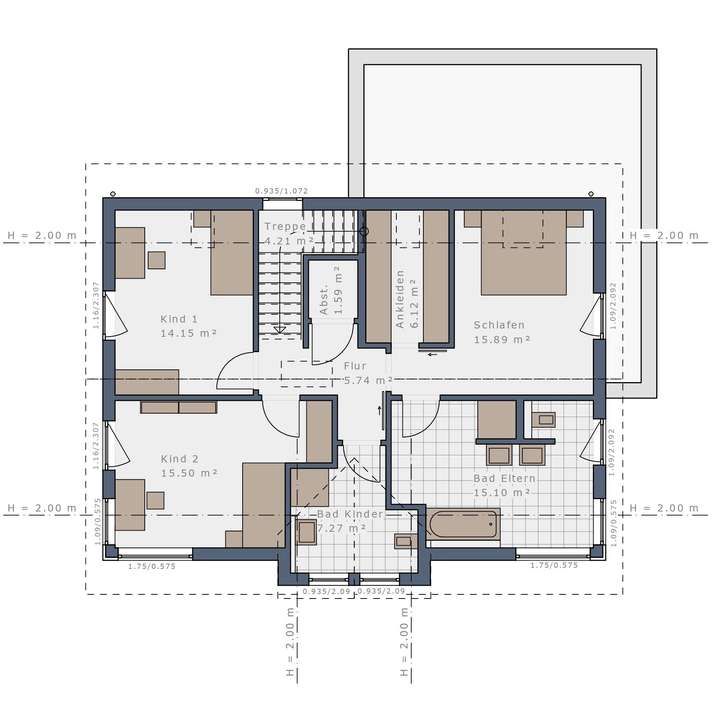 Grundriss Obergeschoss