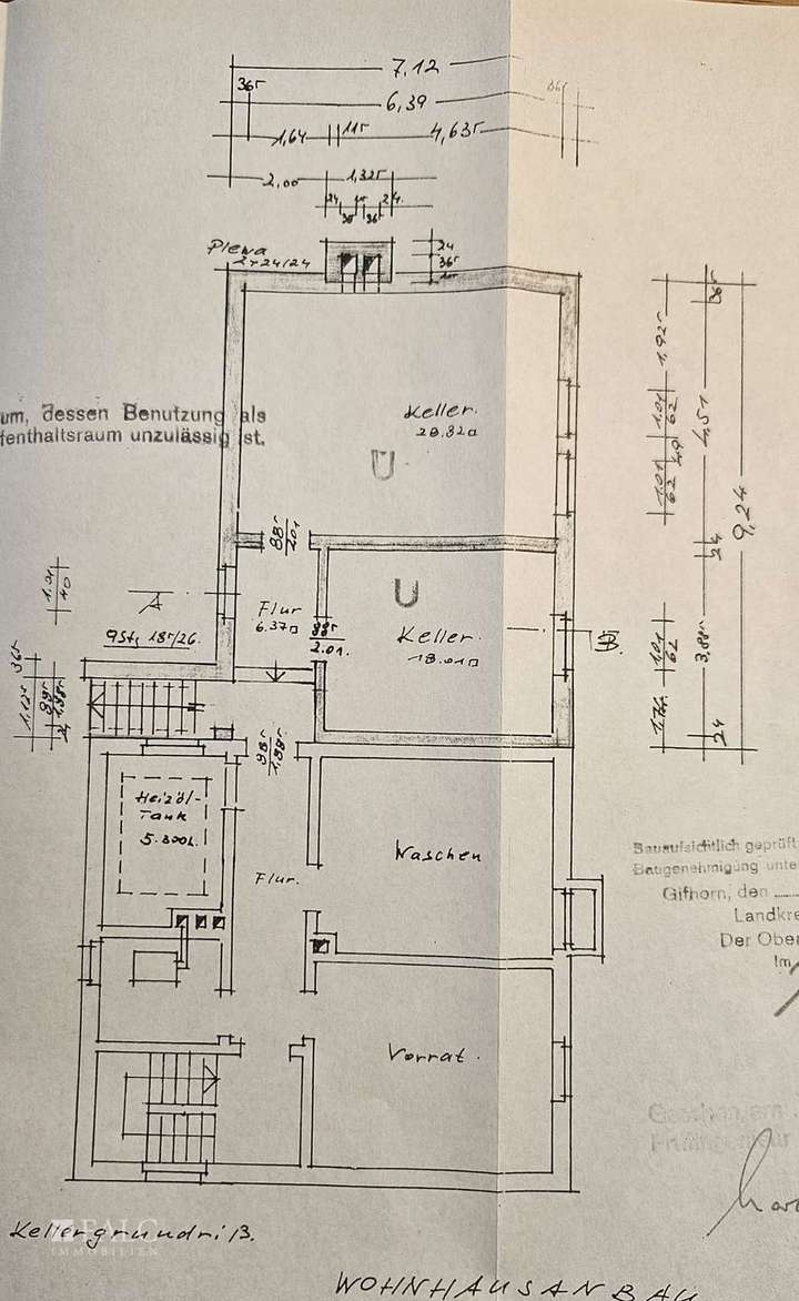 Grundriss Kellergeschoss