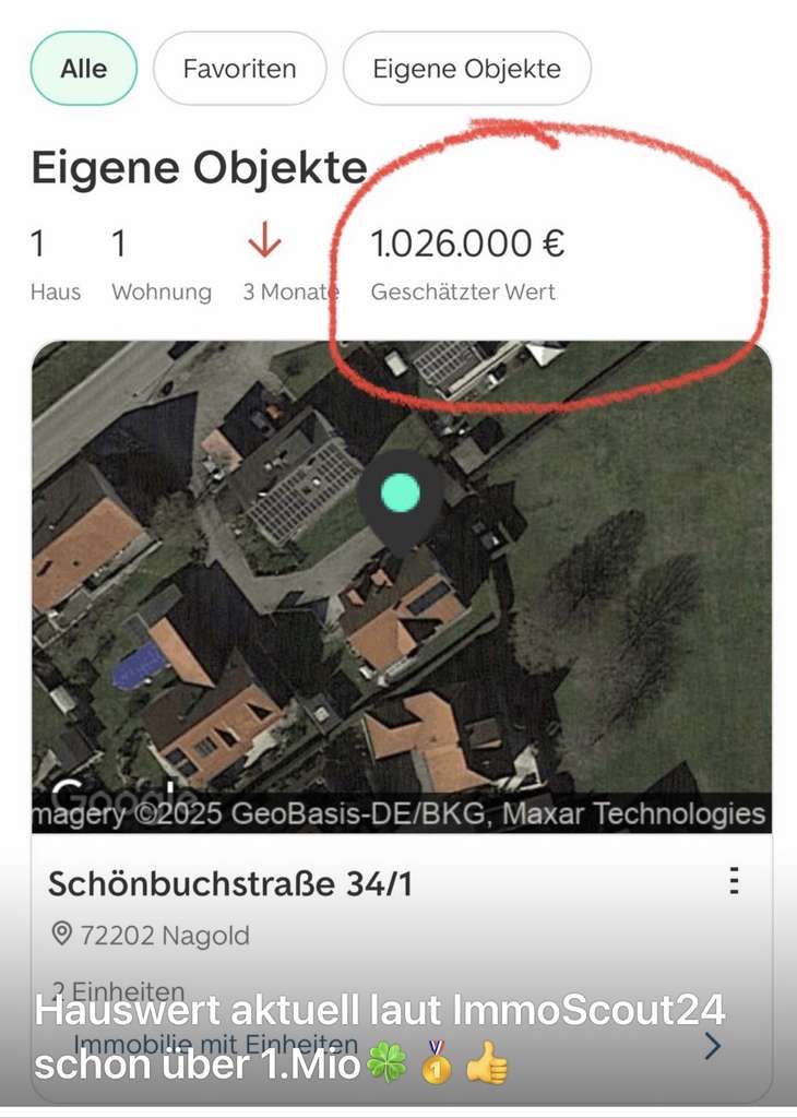 Immobilie in Nagold - Einfamilienhaus / Mehrfamilienhaus mit gr. Garage in Nagold /Vollmaringen - Bild 1