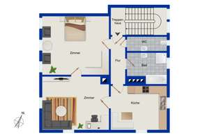 Charmante 2‑Zimmer‑Altbauwohnung in gefragter Lage von Stuttgart – Die vollständige Adresse der Immobilie erhältst du vom Anbieter., 70176 Feuersee, Stuttgart – Vorschaubild 10
