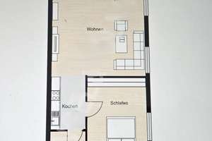 Heute besichtigen - morgen einziehen! Traumwohnung vollmöbliert mit Rheinblick in Köln-Stammheim – Hofstraße 2-4, 51061 Stammheim, Köln – Vorschaubild 9