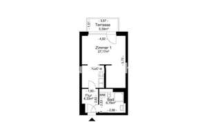 Tauschwohnung: Gemütliche 1 Zimmer Wohnung mit Terrasse