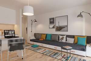 ** Erstbezug - 1 Raum-Apartment in modernem Neubau mit Einbauküche, Balkon & Duschbad ** – Kohlenstraße 23, 4107 Zentrum-Südost, Leipzig – Vorschaubild 1