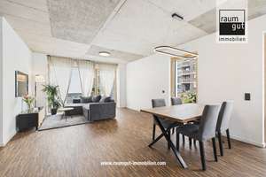 Moderne 2-Zimmer-Erdgeschosswohnung im Loftstil mit Loggia, Terrasse & TG-Stellplatz in Volmerswerth