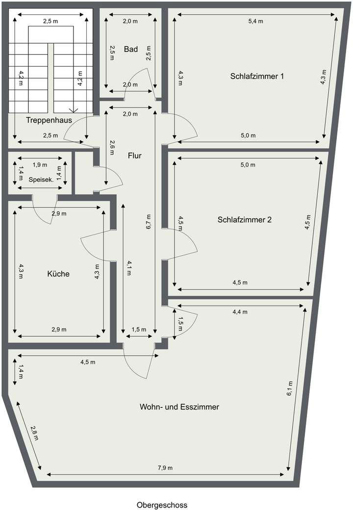 Grundriss - Obergeschoss