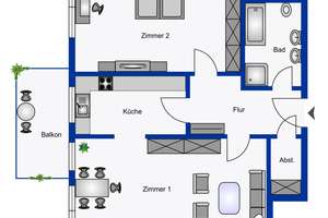*ERSTBEZUG NACH SANIERUNG* 2-Zimmer Wohnung mit Garten – Festenbergstr. 6, 40231 Eller, Düsseldorf – Vorschaubild 8
