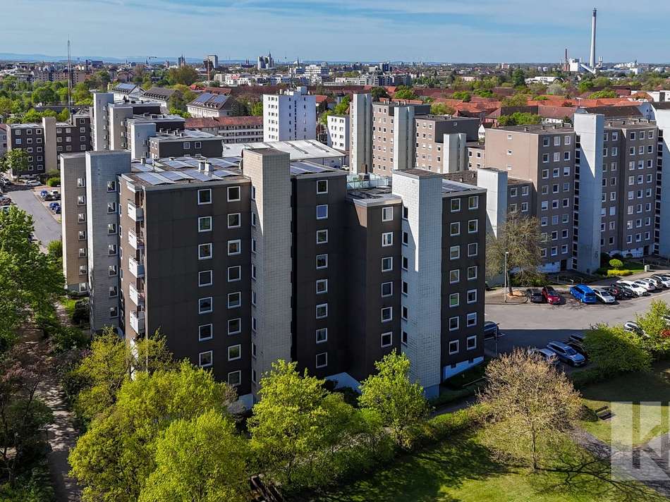 Die gepflegte Wohnanlage