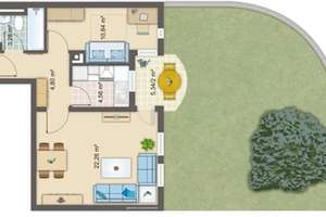 Furnished 2 Room Apartment with private Terrace & Garden – Fully Renovated – 81927 Oberföhring, München – Vorschaubild 8