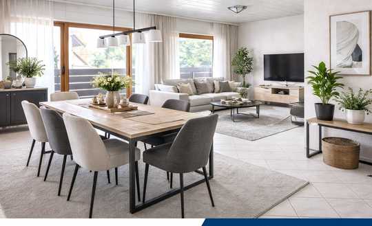 ***LICHTDURCHFLUTET -  TRAUMWOHNUNG MIT BALKON  &  PKW-STELLPLATZ***