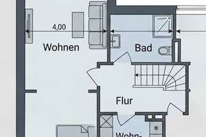 Helle, ruhige 92 qm Altbauwohnung auf 2 Ebenen am Ostpark mit Balkon | Top-Energieklasse B  – Calvinstraße 32 32, 44143 Kaiserbrunnen, Dortmund – Vorschaubild 12