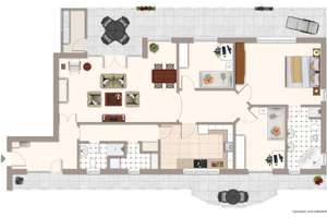 Exklusives Wohnen auf 176 m² – Penthouse mit 2 Terrassen, Kamin und neuer Einbauküche – Die vollständige Adresse der Immobilie erhältst du vom Anbieter., 76185 Weststadt, Karlsruhe – Vorschaubild 39