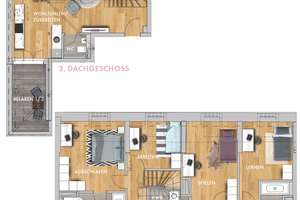 * Maisonette * 5 Zimmer * 2 Bäder * Loggia * Parkett * SP * – Straße der Nationen 78, 9111 Zentrum, Chemnitz – Vorschaubild 12