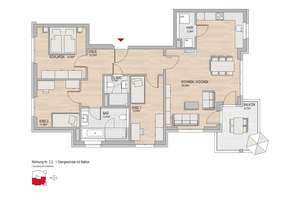 🍀SAMSTAGSBESICHTIGUNG🍀4 Zimmer Wohnung mit Balkon – Kostheimer Landstraße 25, 55246 Mainz-Kostheim, Wiesbaden – Vorschaubild 3