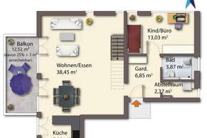 Exklusive 3,5-Zimmer-Penthouse-Maisonette in Ulm zur Miete – 89073 Oststadt, Ulm – Vorschaubild 19