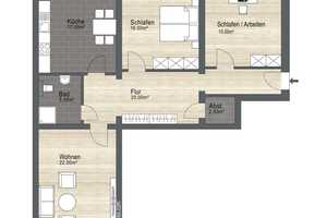 Stilvolle 3-Zimmer-Wohnung in Bestlage, vollständig renoviert – Berlin – Vorschaubild 11