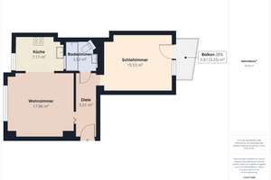 RESERVIERT: Attraktive Kapitalanlage - gepflegte Wohnung mit Balkon und neuer Heizung – Die vollständige Adresse der Immobilie erhältst du vom Anbieter., 44809 Hamme, Bochum – Vorschaubild 8