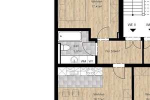 Von Privat ohne Makler! Rechtzeitig zum Studienbeginn Gemütl. 2-Raum-Whg Balkon Energiekl A! gehoben – Die vollständige Adresse der Immobilie erhältst du vom Anbieter., 4315 Volkmarsdorf, Leipzig – Vorschaubild 5
