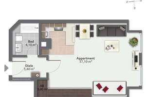 Attraktive Kapitalanlage - saniertes Apartment mit zuverlässiger Mieterin – Die vollständige Adresse der Immobilie erhältst du vom Anbieter., 82008 Unterhaching – Vorschaubild 6