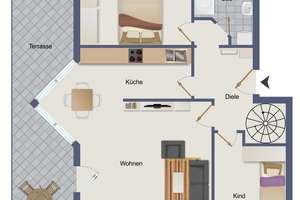 Aktuell vermietet & dennoch flexibel: ca. 99 qm Erdgeschosswohnung mit Terrasse & Souterrain! – Die vollständige Adresse der Immobilie erhältst du vom Anbieter., 12349 Buckow, Berlin – Vorschaubild 8