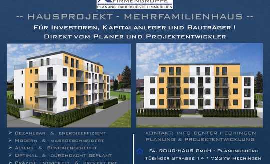 + EXKLUSIVES MEHRFAMILIENHAUS-PROJEKT MIT BAUGENEHMIGUNG! +
