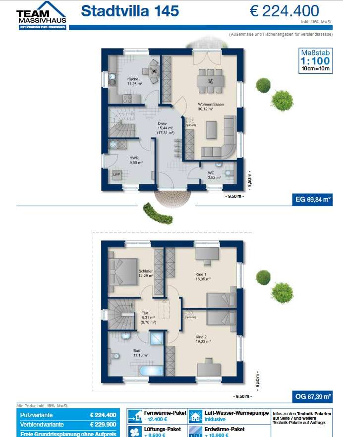 Beispielgrundriss Katalogvaria