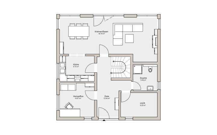 Grundriss Erdgeschoss